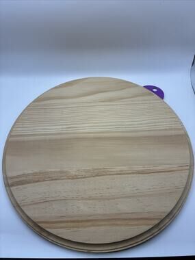 DIY Wood Shaped Round Tray Base Unfinished Craft Kit - Mondo Llama 12"